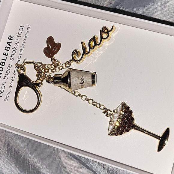 BaubleBar Espresso Martini Ciao Bag Charm Keychain BNIB TA - Picture 3 of 3